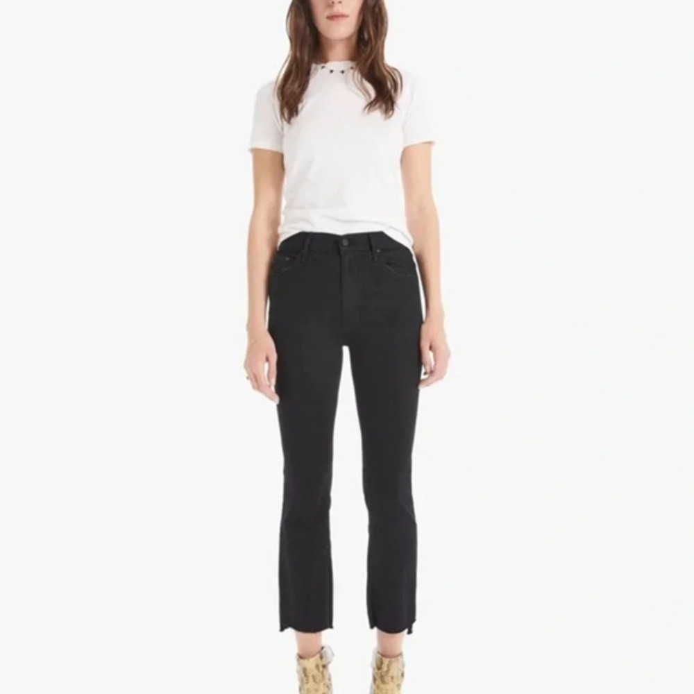 MOTHER THE INSIDER CROP STEP FRAY JEANS NOT GUILTY  B1082